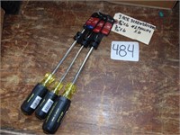 3 Ace Screwdrivers NEW