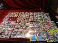 (8)pages 1984 Topps Football cards. NFL.