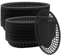 Cezoyx 50 Pack Black Fast Food Basket, 8.9 x 5.6 x