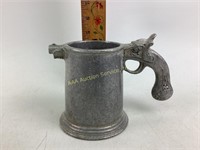 Pewter gun mug