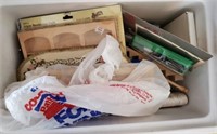 DOLL HOUSE ACCESSORIES IN VINTAGE COOLER