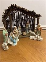 Classic nativity Stable is 14 inches tall