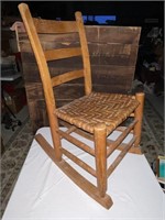 18" Across Front Seat Pretty Antique Rocking Chair