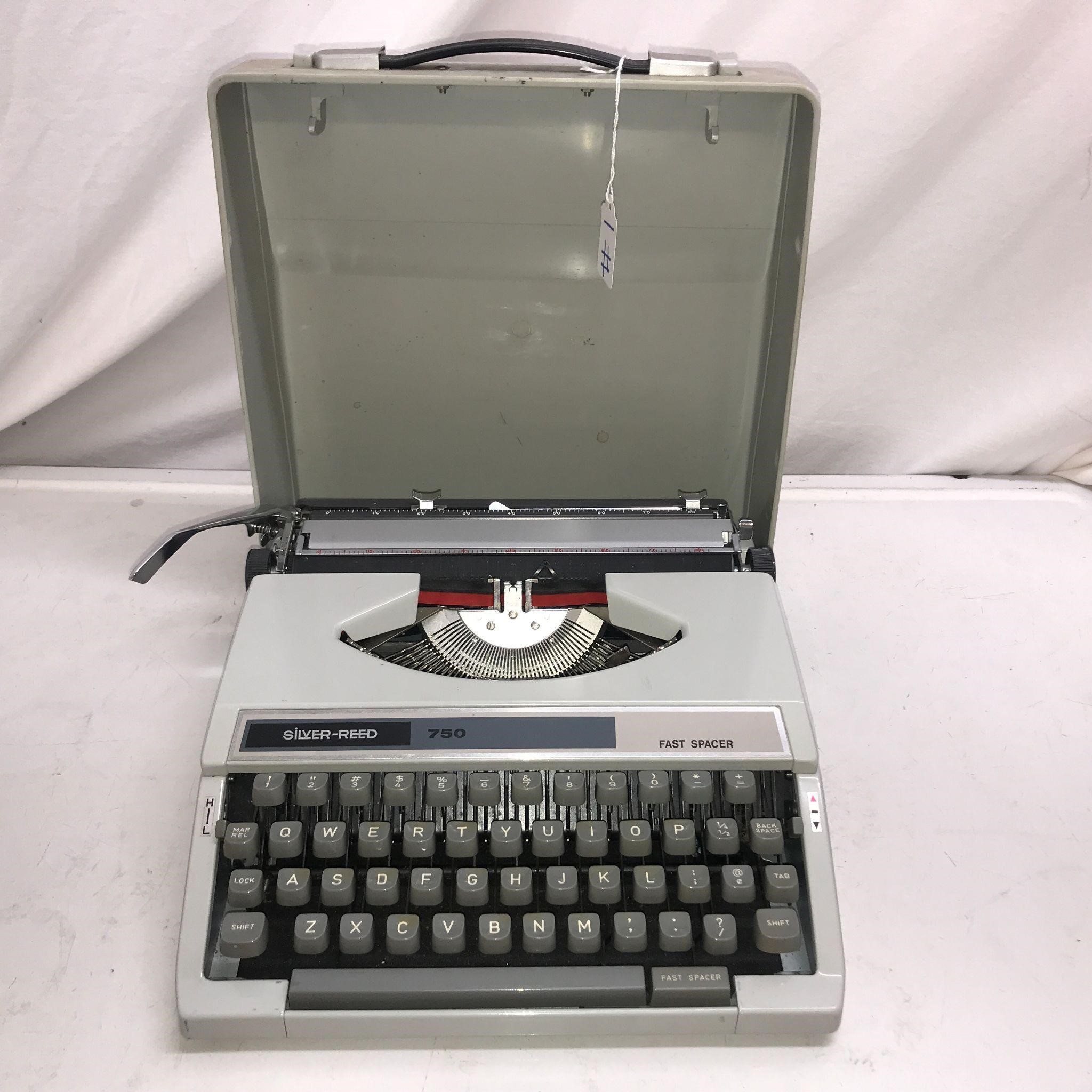 Silver Read Typewriter
