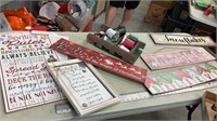 Holiday signs & decor