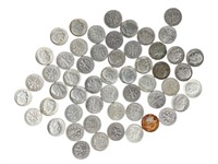 53 $5.30 Face Silver Roosevelt Dimes