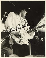 Stevie Ray Vaughan signed promo photo