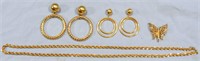 MONET GOLD-TONED COSTUME JEWELRY