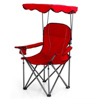 ALPHA CAMP Oversized Camping Chair with Shade Cano
