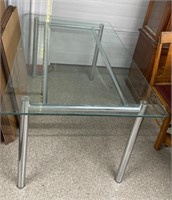 Glass Top Dining Table (60"W x 36"D x 30"H)