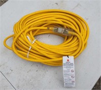 100' of heavy power cord with lighted ends