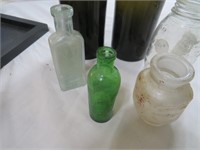 Box Lot- Medicine & Drinking Glass Bottles