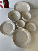 Set of Off White Dishes