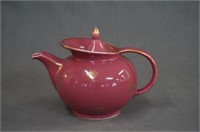 Hall Camille Red Windshield Shape Teapot