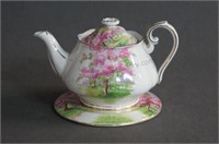 Royal Albert Blossom Time Teapot and Underplate