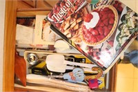 Group of Cook Books & Utensils