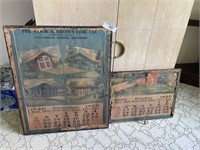 1920'S ADVERTISING CALANDER PAGES
