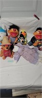 Plush lot ernie,Goofy, and more