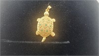 14k Gold Turtle Pendent