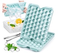 3 Trays of Sm Round Combler Ice Cube Tray with Lid