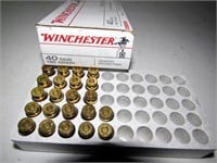 22 pcs. Winchester .40 S&W cartridges
