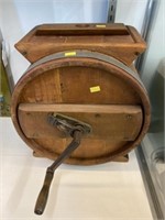 Refinished Wooden Butter Churn