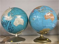 (2) 12 " World Globes