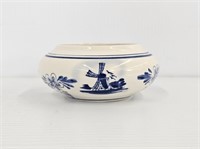 2 DELFT BLUE PLANTER PIECES - 6.5 TO 6.75" DIA