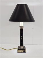 BLACK TABLE LAMP - 26.5" TALL - WORKS