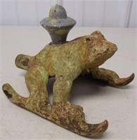 Cast iron frog hose sprinkler