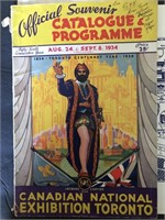 Rare 1934 C.N.E. Official Program