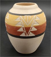 Handcrafted & Signed Sioux Pottery Vase
