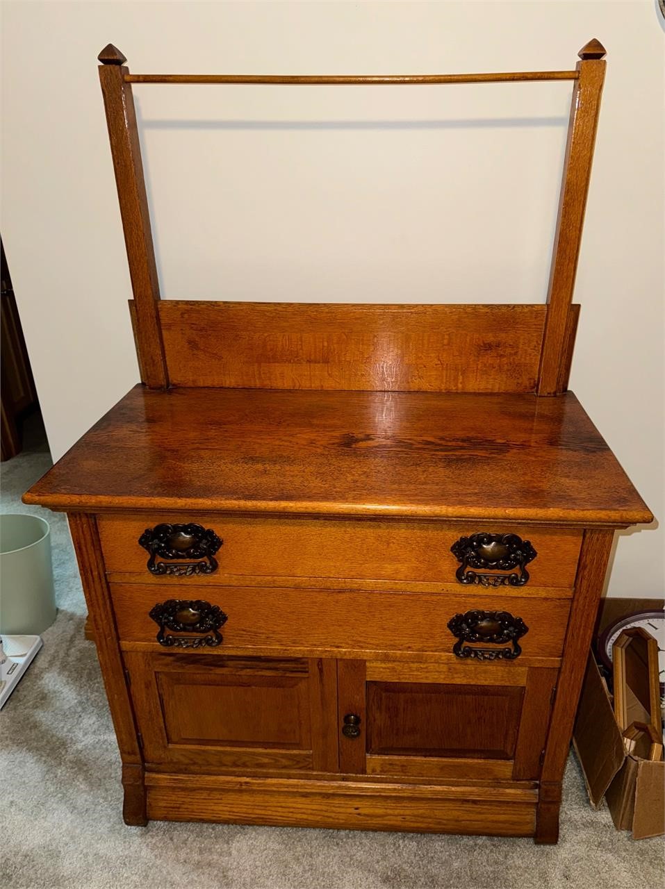 Antique Wash Stand w/ Towel Rack