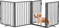 B9934  Jeyew Metal Dog Gate Extra Wide, 24