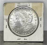 1921 Uncirculated Morgan silver dollar coin