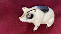 Vintage Pig Cast Iron Penny Bank
