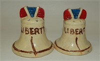 Vintage Red White Blue Painted Liberty Bells