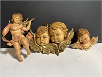 Lot of 3 vintage Cherubs angels baby figurines