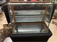 ANTIQUE GLASS SLANT FRONT STORE COUNTER DISPLAY -