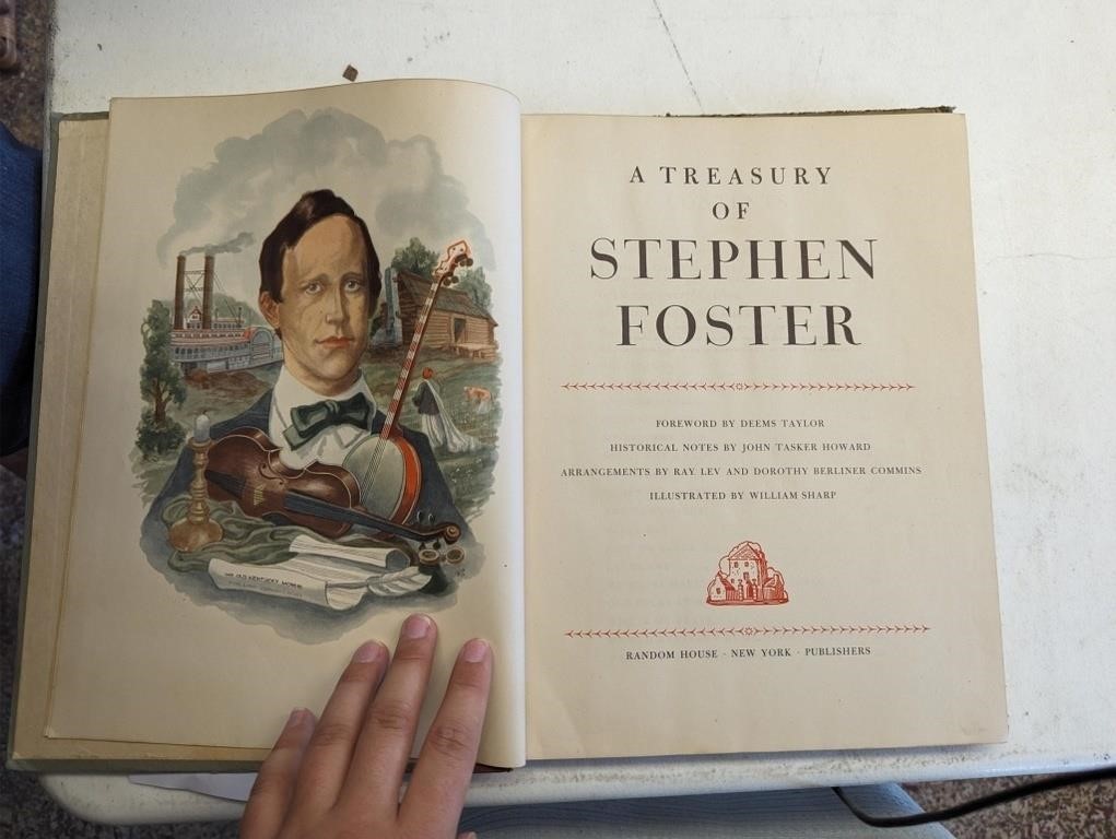 Vintage A Treasury of Stephen Foster Book 1946