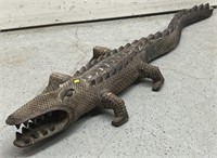Carved Wood Alligator Figure 4' +/-