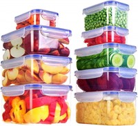 KICHLY Plastic Food Storage Container Set - 18 Pcs