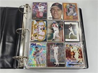 BINDER FULL OF ASSORTED BASEBALL CARDS