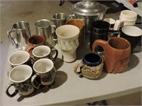 Quantity Mugs, Steins, Ice Buckets, Etc