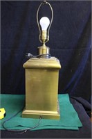 Brass Lamp Square Buffed Out