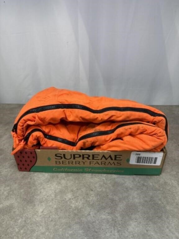 Blaze orange Mountain prairie overalls, size M