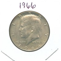 1966 Kennedy Half Dollar - 40% Silver