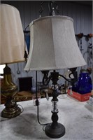 LAMP W/ TEARDROP CRYSTALS