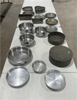 Metal, Stainless Pots, Pans, Mixing Bowls