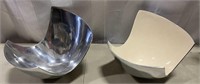2 Metal Decor Bowls